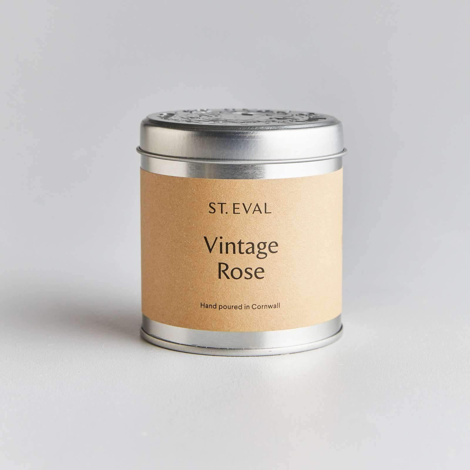 Vintage Rose Scented Tin Candle - Smallhill Furniture Co.