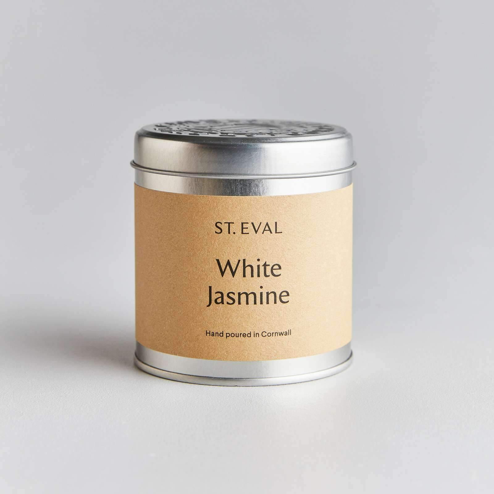 White Jasmine Scented Tin Candle - Smallhill Furniture Co.
