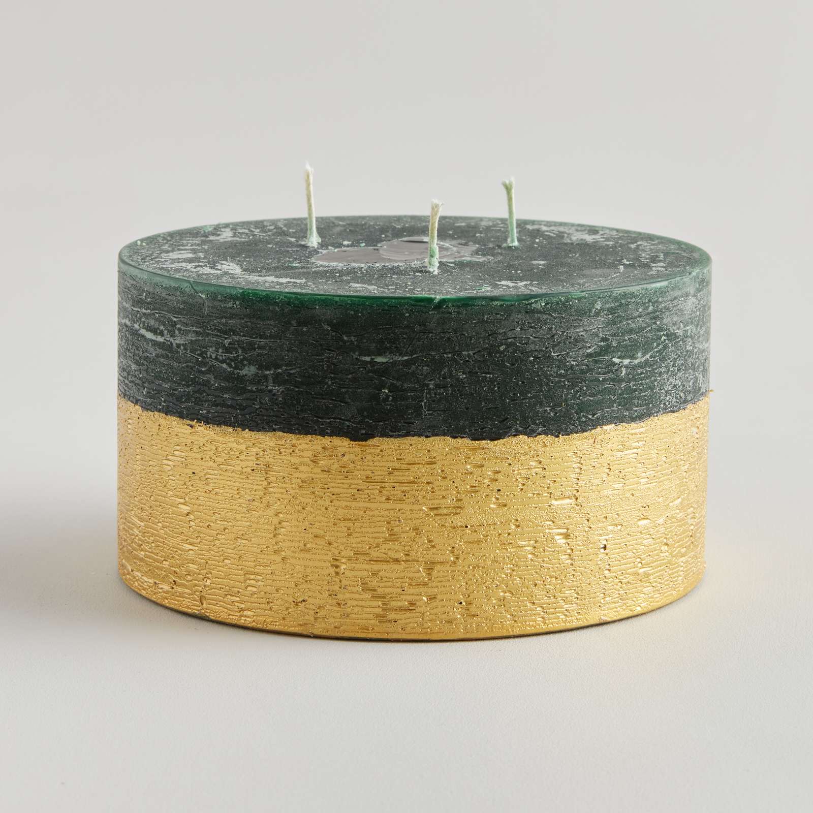 Winter Thyme Gold Half-Dipped Multiwick Candle