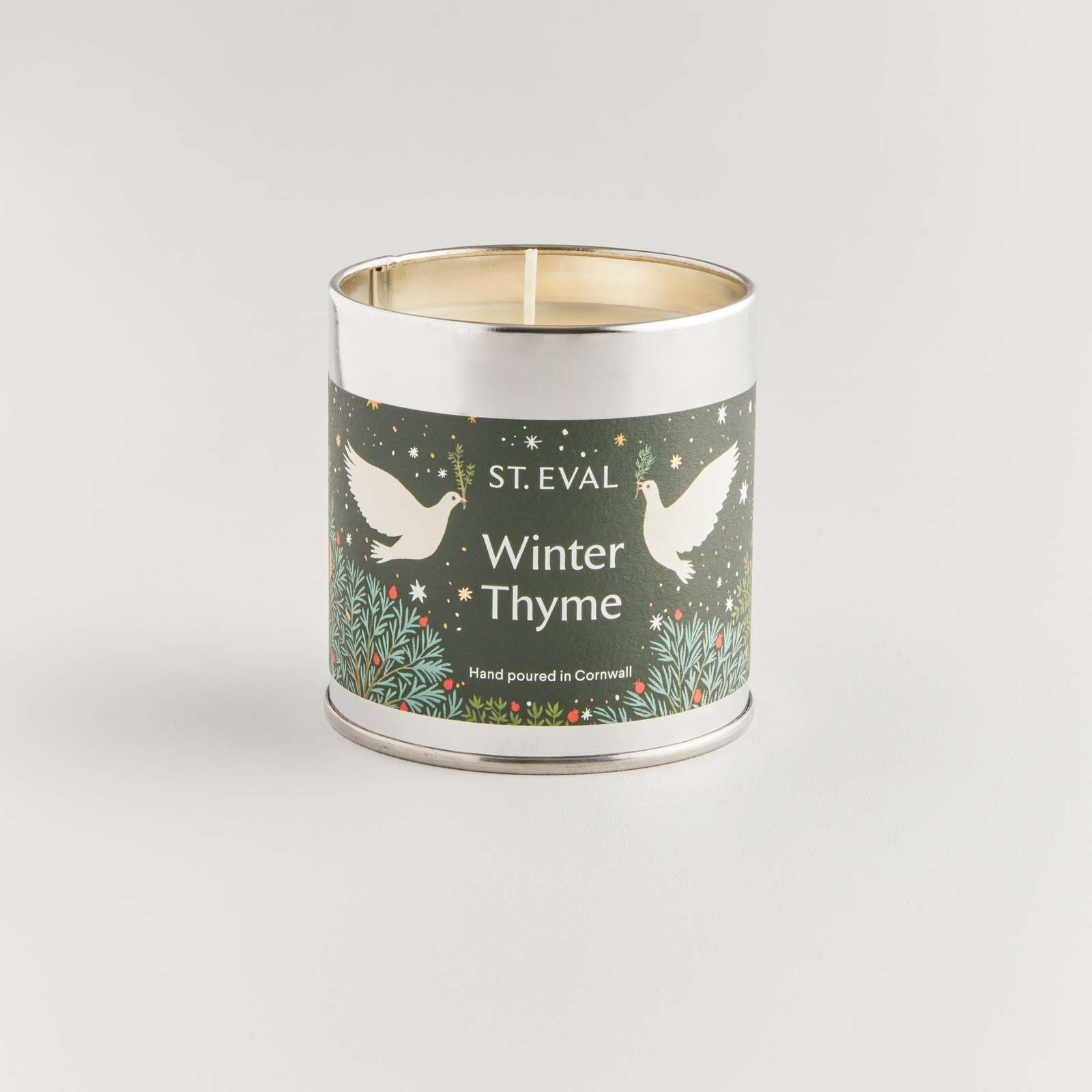 Winter Thyme Scented Christmas Tin Candle